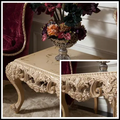 Antique gilt wood hall table louis xv table, marquetry furniture
