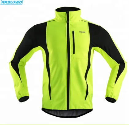 ARSUXEO 15K Breathable Wicking Winter Cycling Clothes with Back Pockets