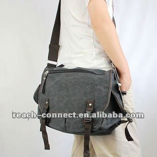 New men canvas shoulder bags