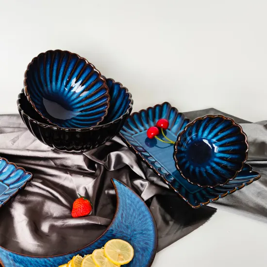 2020 new style Factory wholesale japanese bowl set bowls and plates ceramic instant  noodle bowl