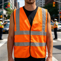 Jaket Keselamatan Pembinaan Jalan Keterlihatan Tinggi