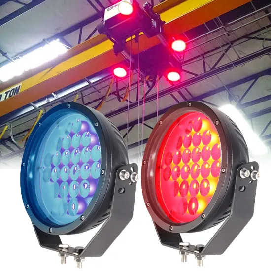 Overhead Crane Safety Spotlight: 9 Inch 15 Meter LED Safety Lighting and Warning Lights