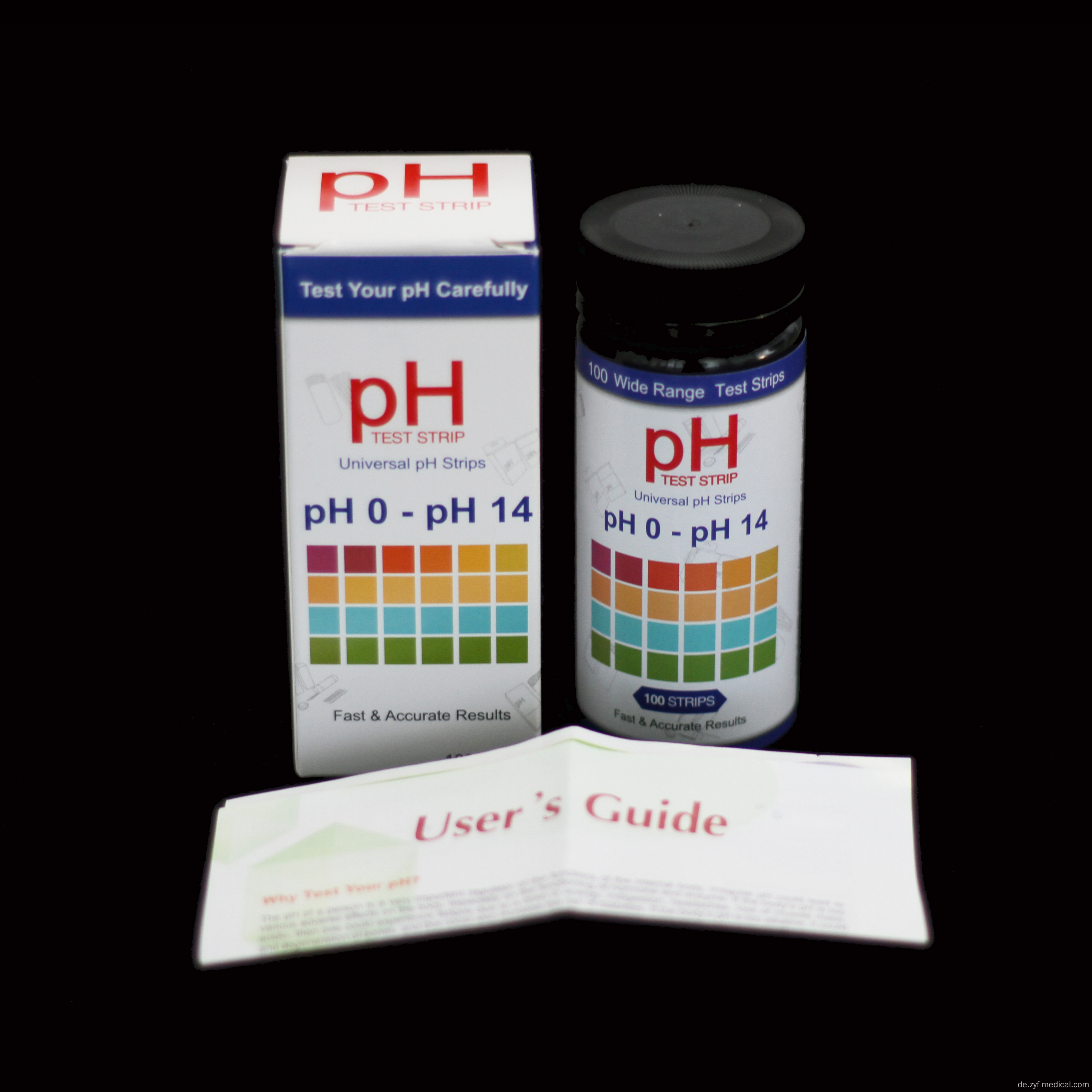 Wasserprüfstreifen für pH