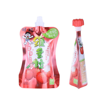 biodegradable reclosable plastic drink pouch