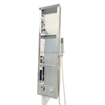 Chrome Color Digital Display Stainless Steel Shower Panel X11701