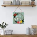 3d tissu fleurs plaque murale bonjour printemps