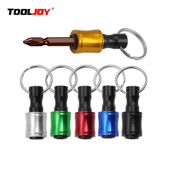 New Durable 1/4 Inch Hex Shank Keychain Extension for Screwdriver Bits, Socket Adapter, and Fast Change Bit Holder