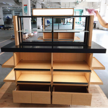 Custom Modern Shop Cosmetic Gondola Shelving Rack-1