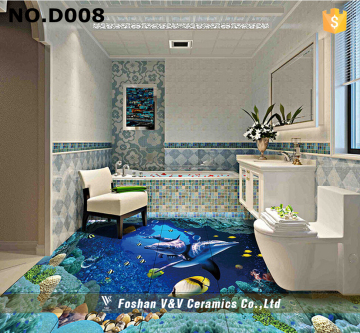 New Design Inkjet Porcelain 3D Floor Tiles,3d Ceramic Floor/Wall Tile