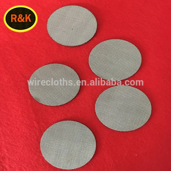 Stainless steel Porous sintered filter disc