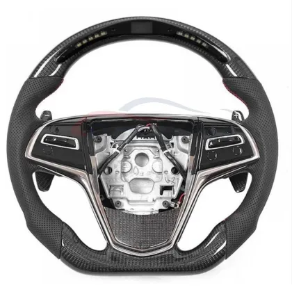 Real Carbon Fiber Steering Wheel Fit For 2017 Cadillac ATS