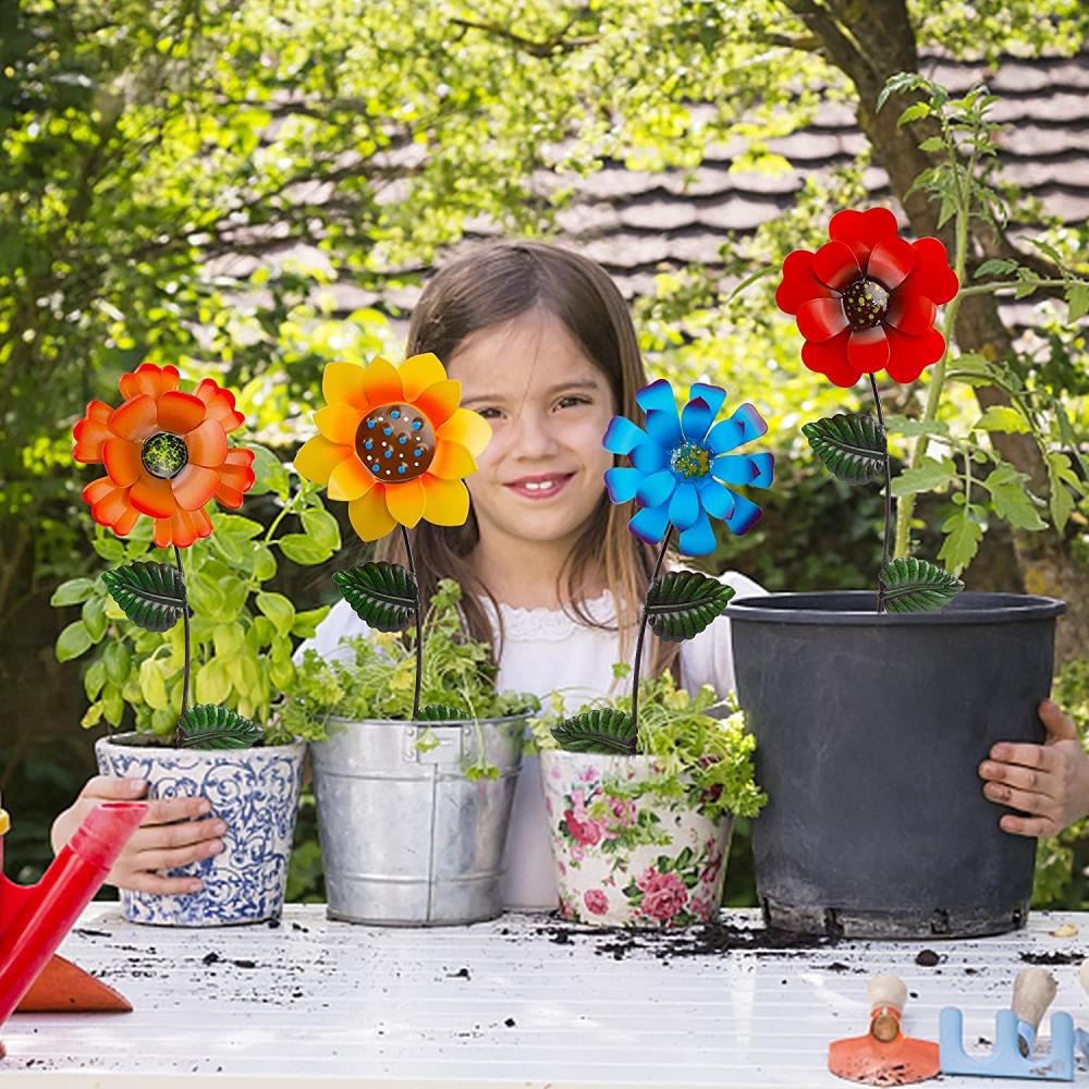 Decorazioni da 4 pacchi da giardino fiorito