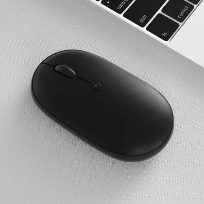 Portable Rechargeable BOW Ergonomic Wireless Bluetooth Mouse for Laptops