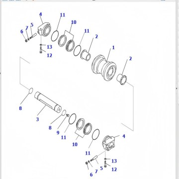 Excavator parts PC2000-11 Roller Track 21T-30-00213