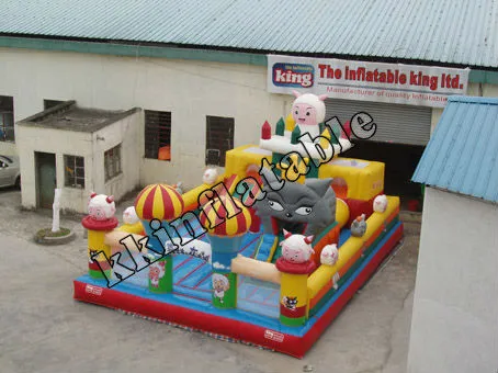 chidren cartoon inflatable fun city for sale