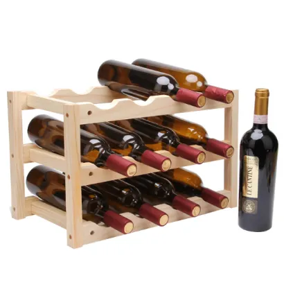 Healthy competitive price bamboo wooden wine holder