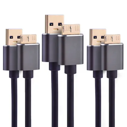USB 3.0 A to Micro B Data Transfer and Charging Cable for Hard Drive Disk