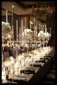 Hottest 5 arms crystal candelabra centerpiece for wedding event