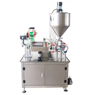 Automatic Rotary Yogurt Bubble Tea Sealer: Cup Filling and Sealing Machine