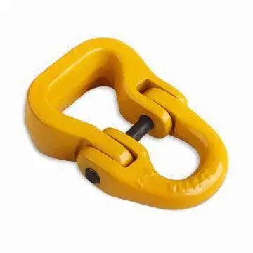 G80 Webbing Connecting Link, Yellow Painted, Rigging Hardware