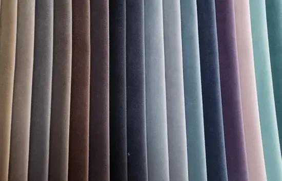 Soft and Durable Plain Velvet Fabric for Home Decor