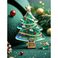 Plexiglass Christmas Tree Badge