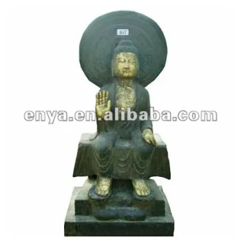 Antique Stone Buddha Sculpture, Sitting Buddha Statue