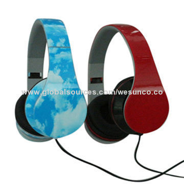 New good colorful wired stereo headset with strong headband, can be done many colors