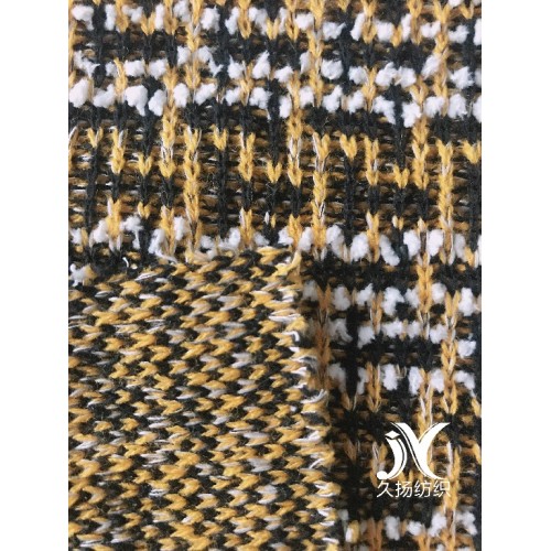 Plaid Jacquard Sweater Fabric