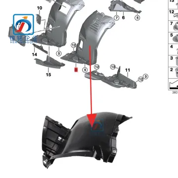 BMW 3 Series R Front Fender Inner Plate E 92/E93 5171 7154 416