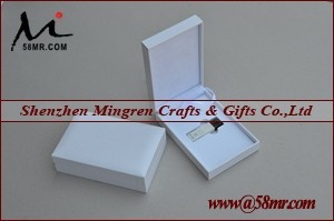 Leather Wooden USB Flash Drive Case Wedding Gift Box