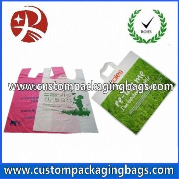 Hdpe T-shirt Plastic Biodegradable Bags With Custom Printing