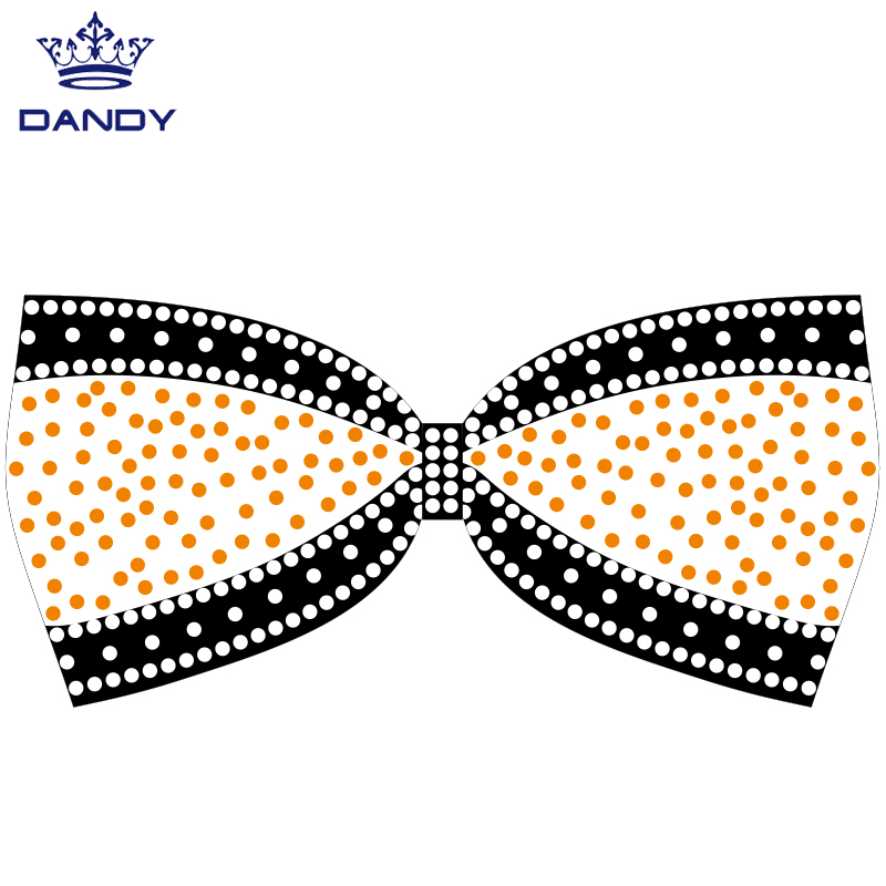 Stripete College Girls Cheerleading Bows