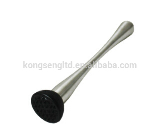 stainless steel cocktail muddler