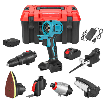 9-in-1 Cordless Power Tools Combo Kit with 21V Battery - Includes Sander