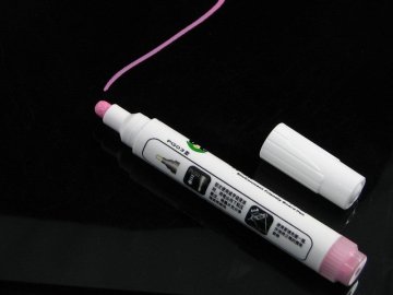 Whiteboard Marker Refilled With Ink Writing Remains Durable Colored White, Red, Pink