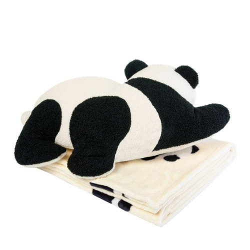 Cute panda throw pillow 2 in 1