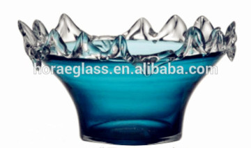 European creative waves floating type transparent glass vase vase hydroponic flowers hot sell