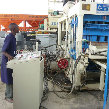 Tansania big QFT9-15 automatic concrete color pavers block making machine