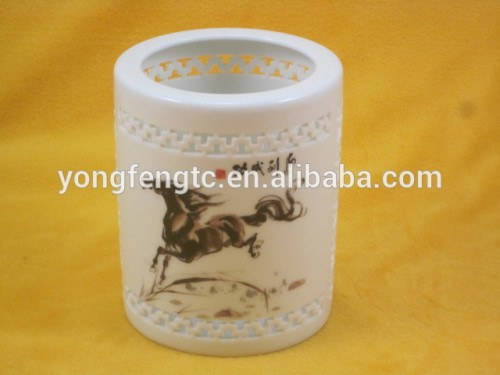 YF14005 ceramic pen holder