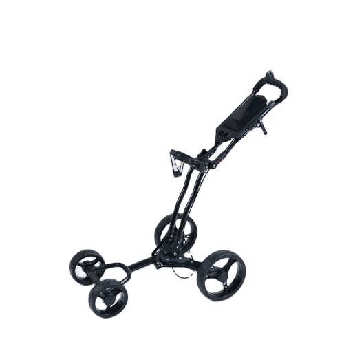 4 Rad foldable Golf Trolley mam Umbrella Halter