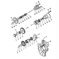 bulldozer parts pump drive gear 6645-22-4521 for D85