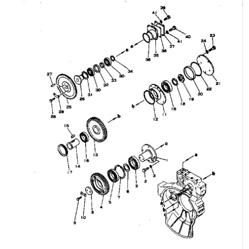 Pignon d'entraînement de pompe de pièces de bulldozer 6645-22-4521 pour D85