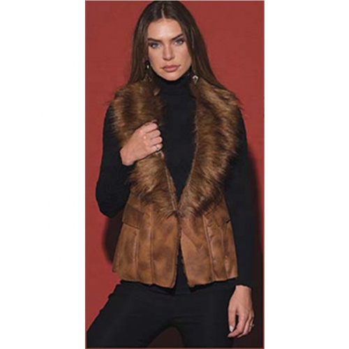 Winter Warm Fake Fur Fashion Women Vest