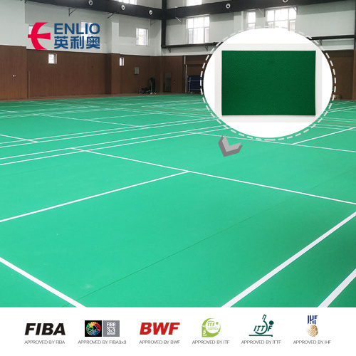 Estera del piso de la cancha de voleibol de bádminton de alta calidad del piso del deporte del pvc interior profesional