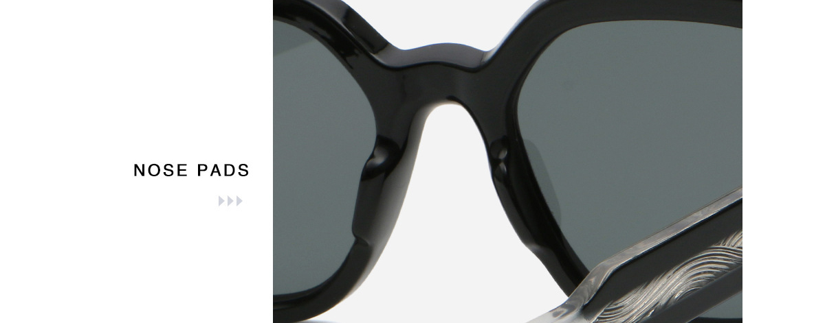 Wholesale Oversized Geometric PC CP Sunglasses ME2171-Nose Pads