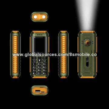 Outdoor Phone with Power Banks, At Same Time Also Can Recharge Electronics 1.77" Screen/LED Lighting