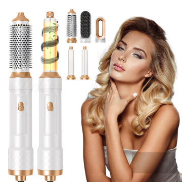 5-in-1 Hot Air Comb with Negative Ions for Curling, Straightening, and Drying