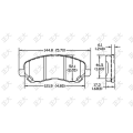 Тормозная подушка Mitsubishi Outlander D866