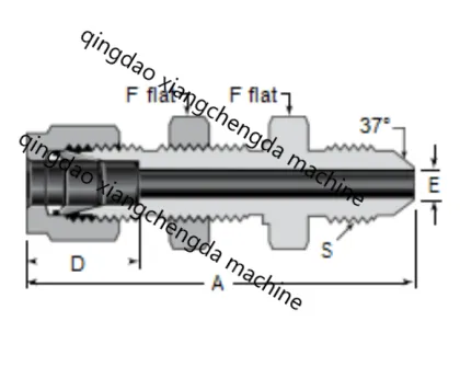Hard Tube Ferrule AN Bulkhead Fittings